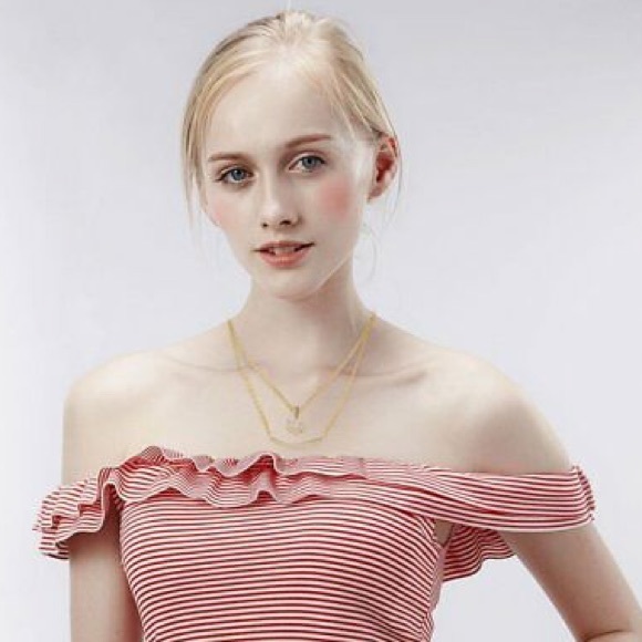 Good Karma Lotus Bar Layer Necklace - Picture 4 of 4